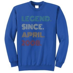 16 Years Old Legend Since April 2008 16th Birthday Sweatshirt