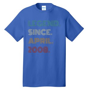 16 Years Old Legend Since April 2008 16th Birthday Tall T-Shirt