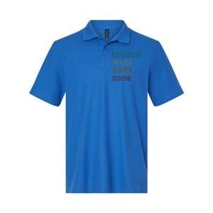 16 Years Old Legend Since April 2008 16th Birthday Softstyle Adult Sport Polo