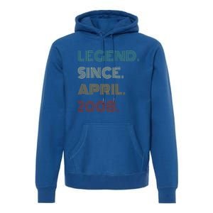 16 Years Old Legend Since April 2008 16th Birthday Premium Hoodie