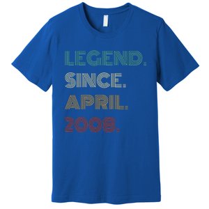 16 Years Old Legend Since April 2008 16th Birthday Premium T-Shirt