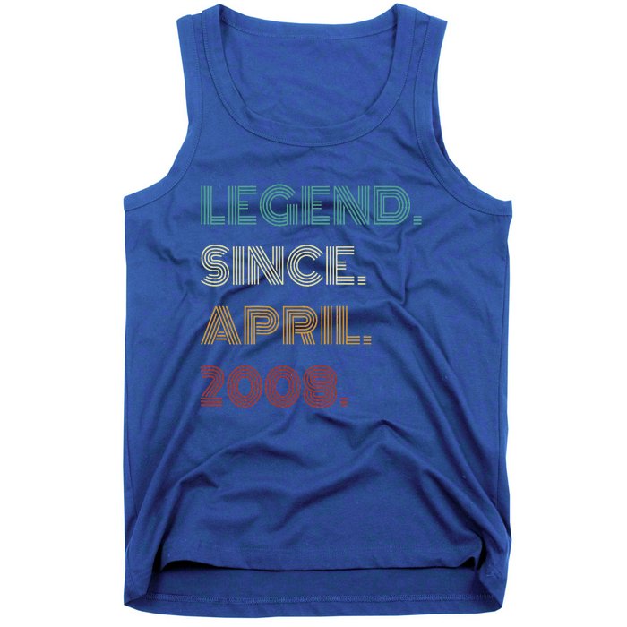 16 Years Old Legend Since April 2008 16th Birthday Tank Top