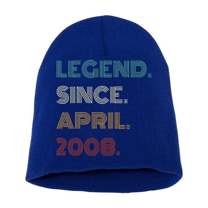 16 Years Old Legend Since April 2008 16th Birthday Short Acrylic Beanie