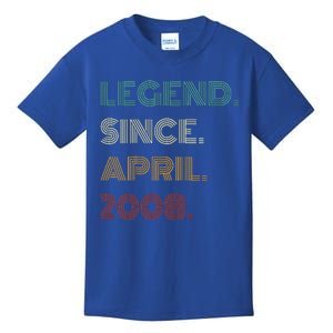 16 Years Old Legend Since April 2008 16th Birthday Kids T-Shirt