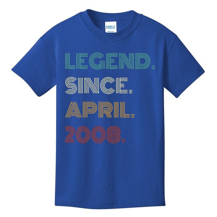 16 Years Old Legend Since April 2008 16th Birthday Kids T-Shirt