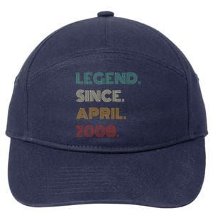 16 Years Old Legend Since April 2008 16th Birthday 7-Panel Snapback Hat