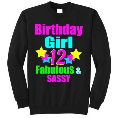 12 Year Old Girl Birthday Party Neon Bday Party Sweatshirt