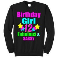 12 Year Old Girl Birthday Party Neon Bday Party Tall Sweatshirt