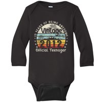 13 Yr Old Gifts Vintage 2012 Teenager 13th Birthday Baby Long Sleeve Bodysuit