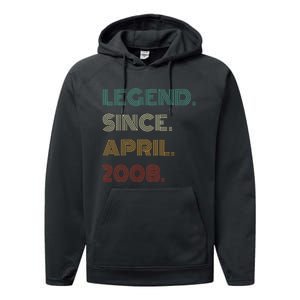 16 Years Old Legend Since April 2008 16th Performance Fleece Hoodie