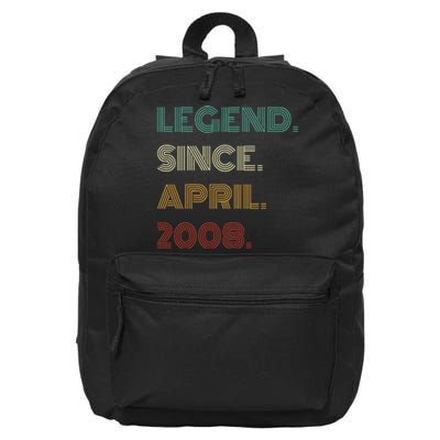 16 Years Old Legend Since April 2008 16th 16 in Basic Backpack