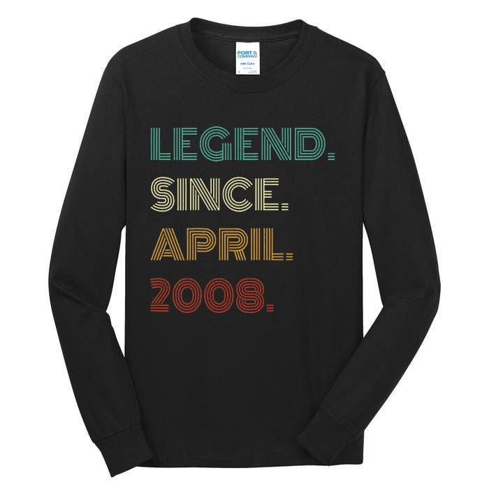 16 Years Old Legend Since April 2008 16th Tall Long Sleeve T-Shirt