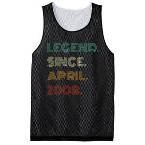 16 Years Old Legend Since April 2008 16th Mesh Reversible Basketball Jersey Tank