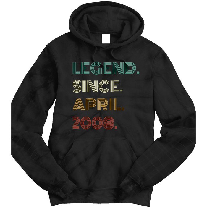 16 Years Old Legend Since April 2008 16th Tie Dye Hoodie