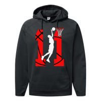 11 Years Old 11th Birthday Basketball Lovers Performance Fleece Hoodie