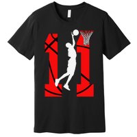 11 Years Old 11th Birthday Basketball Lovers Premium T-Shirt