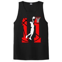 11 Years Old 11th Birthday Basketball Lovers PosiCharge Competitor Tank