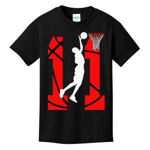 11 Years Old 11th Birthday Basketball Lovers Kids T-Shirt