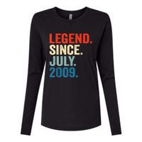 13 Years Old Gifts Legend Since July 2009 13th Birthday Boy Womens Cotton Relaxed Long Sleeve T-Shirt