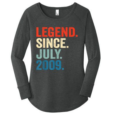 13 Years Old Gifts Legend Since July 2009 13th Birthday Boy Women's Perfect Tri Tunic Long Sleeve Shirt