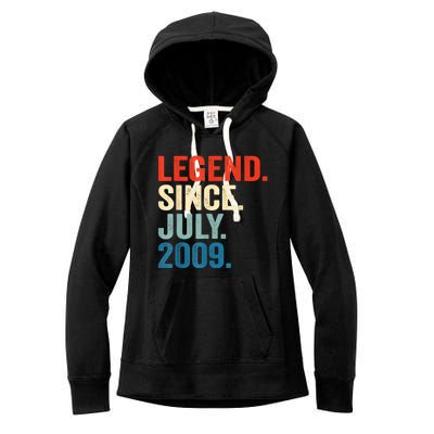 13 Years Old Gifts Legend Since July 2009 13th Birthday Boy Women's Fleece Hoodie