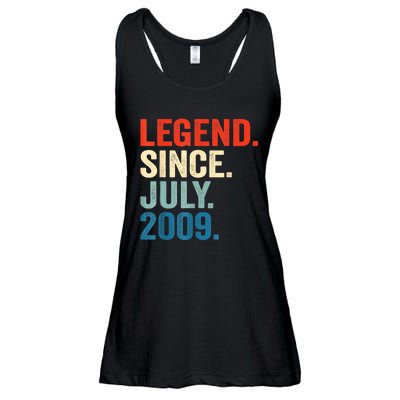 13 Years Old Gifts Legend Since July 2009 13th Birthday Boy Ladies Essential Flowy Tank