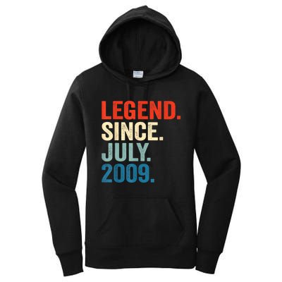 13 Years Old Gifts Legend Since July 2009 13th Birthday Boy Women's Pullover Hoodie