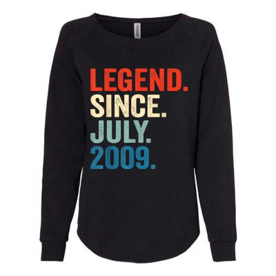 13 Years Old Gifts Legend Since July 2009 13th Birthday Boy Womens California Wash Sweatshirt