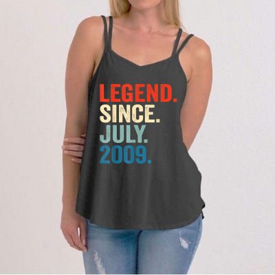 13 Years Old Gifts Legend Since July 2009 13th Birthday Boy Women's Strappy Tank