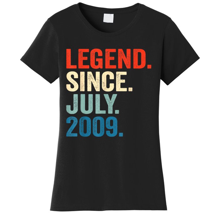 13 Years Old Gifts Legend Since July 2009 13th Birthday Boy Women's T-Shirt