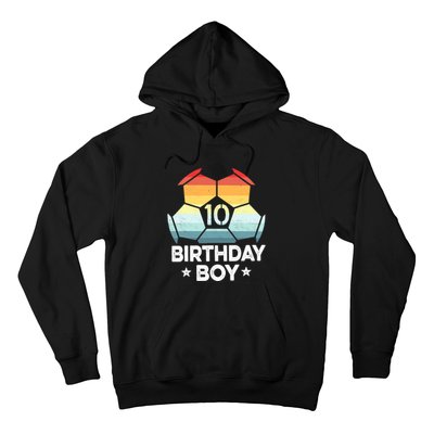 10 Year Old Soccer Player Gifts 10th Birthday Boy Tenth Bday Hoodie