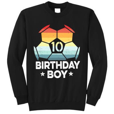 10 Year Old Soccer Player Gifts 10th Birthday Boy Tenth Bday Sweatshirt