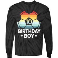 10 Year Old Soccer Player Gifts 10th Birthday Boy Tenth Bday Tie-Dye Long Sleeve Shirt