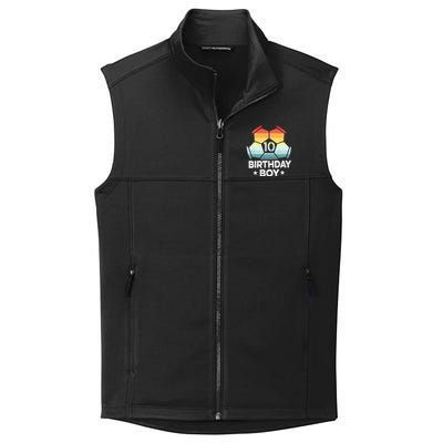 10 Year Old Soccer Player Gifts 10th Birthday Boy Tenth Bday Collective Smooth Fleece Vest