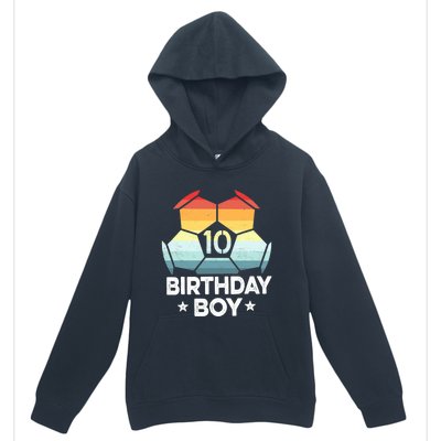 10 Year Old Soccer Player Gifts 10th Birthday Boy Tenth Bday Urban Pullover Hoodie