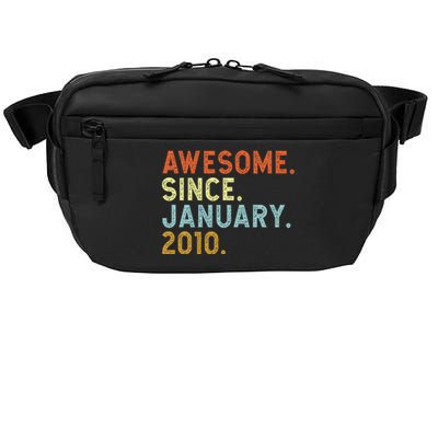 13 Years Old Awesome Since January 2010 13th 13 Birthday Crossbody Pack