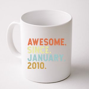 13 Years Old Awesome Since January 2010 13th 13 Birthday Coffee Mug