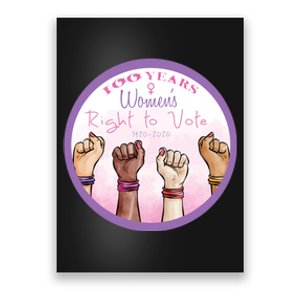 100 Years Right To Vote Centennial Xix 19th Amendment Suffragette Woman Voting Poster