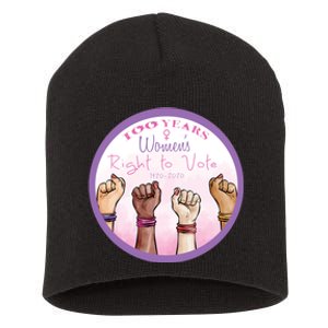 100 Years Right To Vote Centennial Xix 19th Amendment Suffragette Woman Voting Short Acrylic Beanie