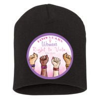 100 Years Right To Vote Centennial Xix 19th Amendment Suffragette Woman Voting Short Acrylic Beanie