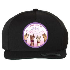 100 Years Right To Vote Centennial Xix 19th Amendment Suffragette Woman Voting Wool Snapback Cap