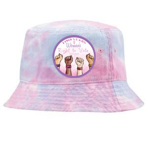 100 Years Right To Vote Centennial Xix 19th Amendment Suffragette Woman Voting Tie-Dyed Bucket Hat