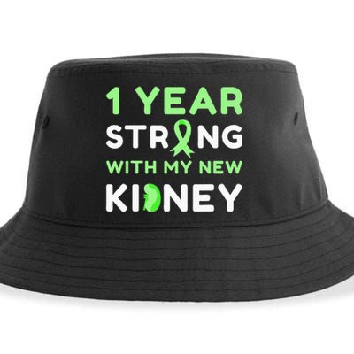 1 Year Strong With My New Kidney Transplant Anniversary Sustainable Bucket Hat