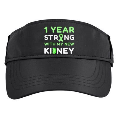 1 Year Strong With My New Kidney Transplant Anniversary Adult Drive Performance Visor