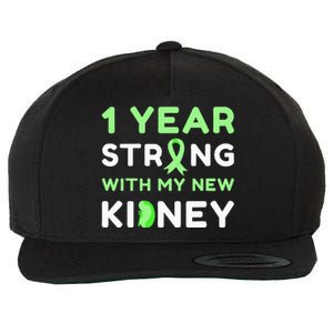 1 Year Strong With My New Kidney Transplant Anniversary Wool Snapback Cap