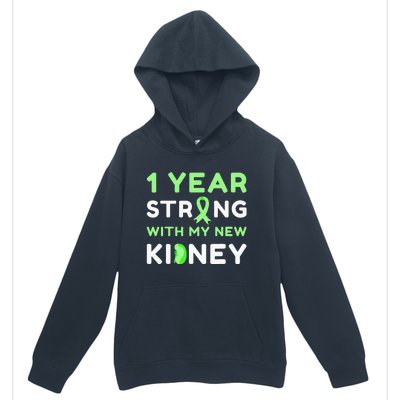 1 Year Strong With My New Kidney Transplant Anniversary Urban Pullover Hoodie