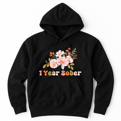 1 Year Sober Gift Sober Anniversary Gift Sobriety Gift Recovery Soberversary Hoodie