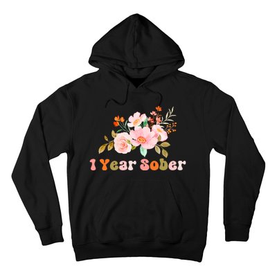 1 Year Sober Gift Sober Anniversary Gift Sobriety Gift Recovery Soberversary Hoodie