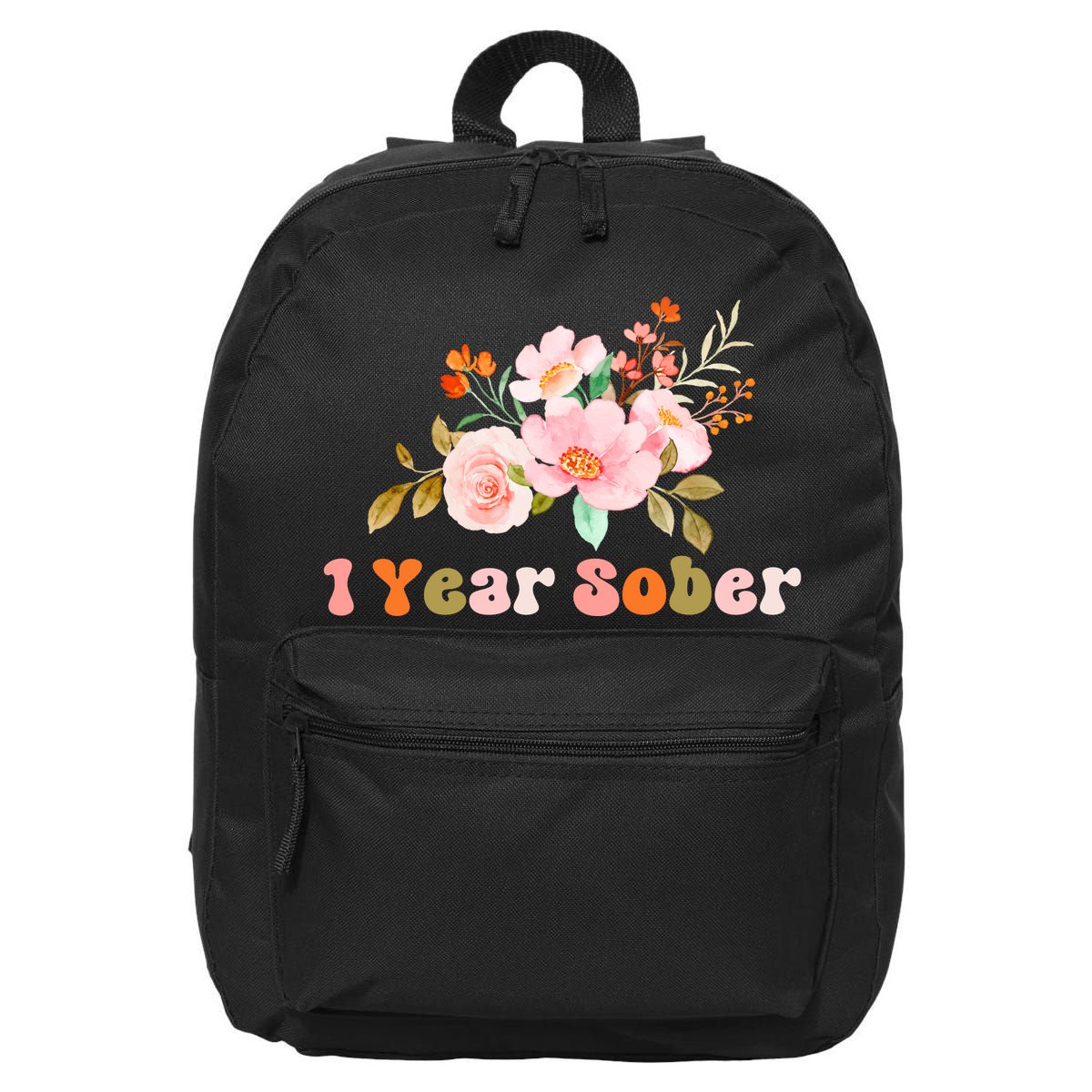 1 Year Sober Gift Sober Anniversary Gift Sobriety Gift Recovery Soberversary 16 in Basic Backpack