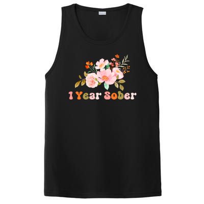 1 Year Sober Gift Sober Anniversary Gift Sobriety Gift Recovery Soberversary PosiCharge Competitor Tank